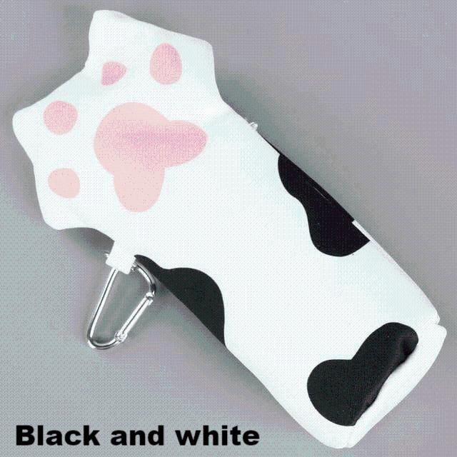 Cat Paw Pencil Case - MomyMall Black and white