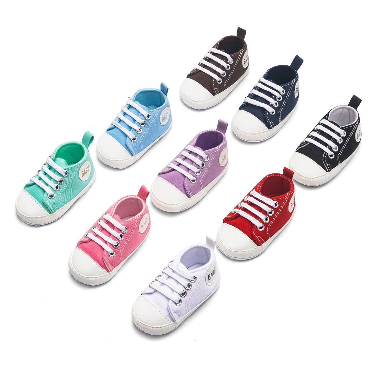 Baby Boy Girl “ Baby ” Letter Printed Anti-slip Canvas Shoes - MomyMall