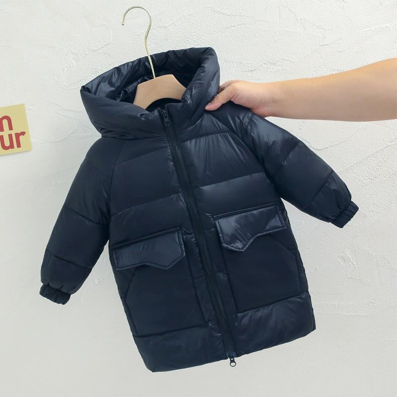 Finn Ultra Light Long Down Coat - MomyMall 3-4 Years / Black