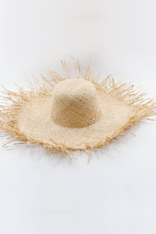 Raffia Straw Open Weave Sun Hat - MomyMall
