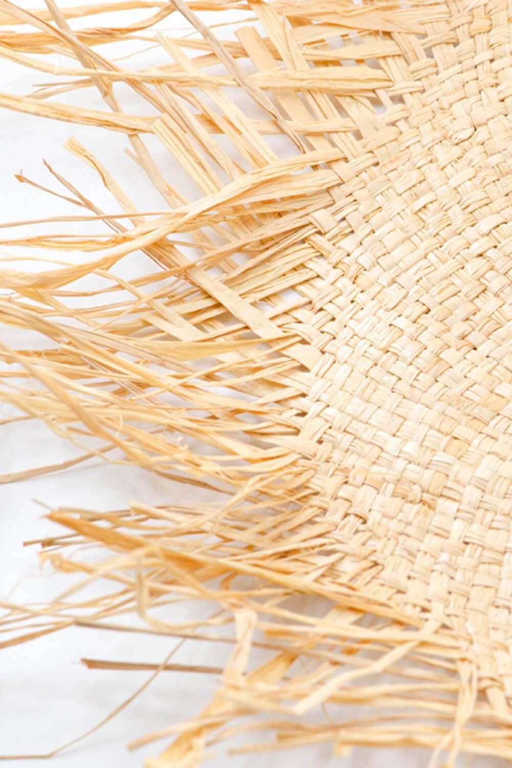 Raffia Straw Open Weave Sun Hat - MomyMall