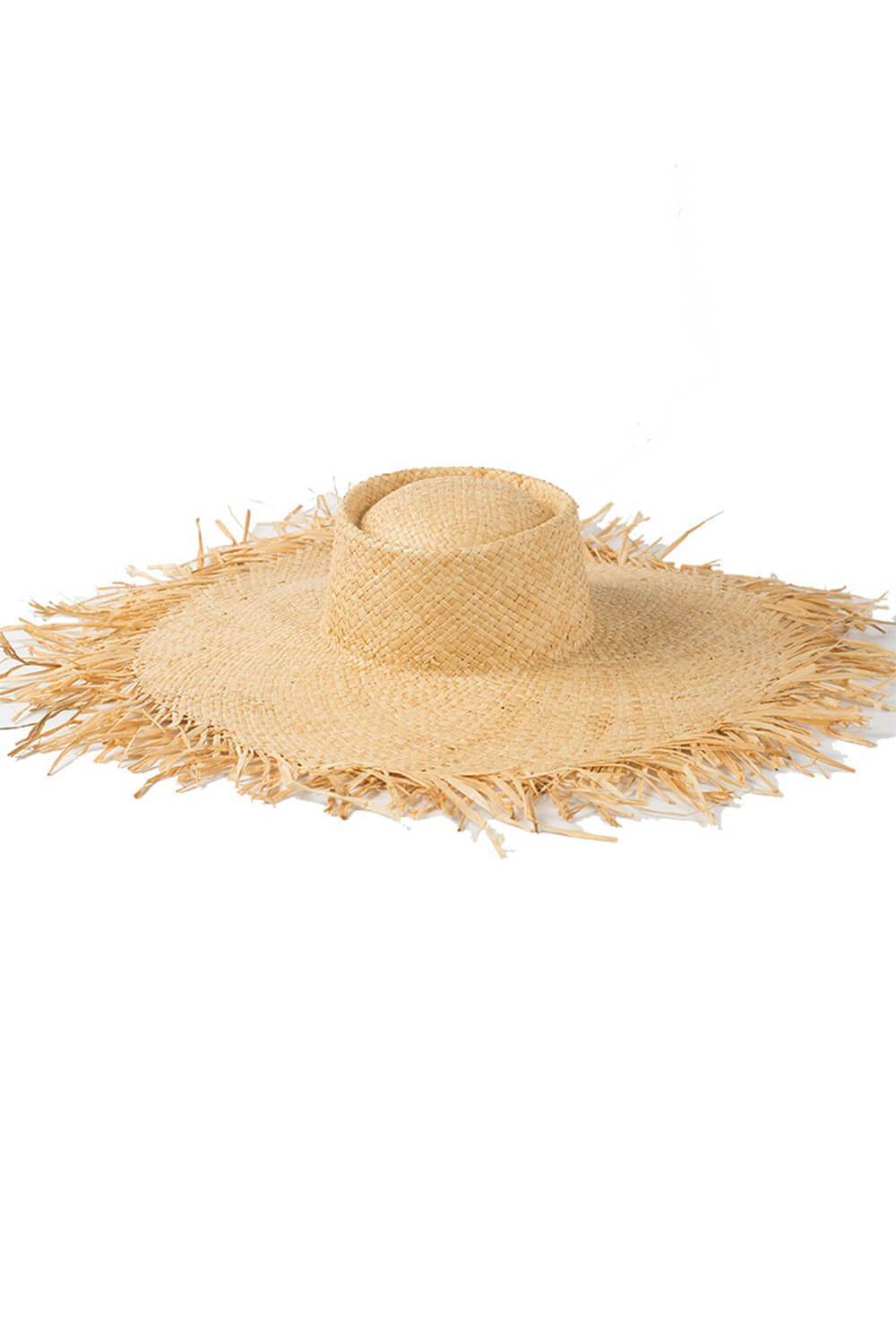 Raffia Straw Open Weave Sun Hat - MomyMall