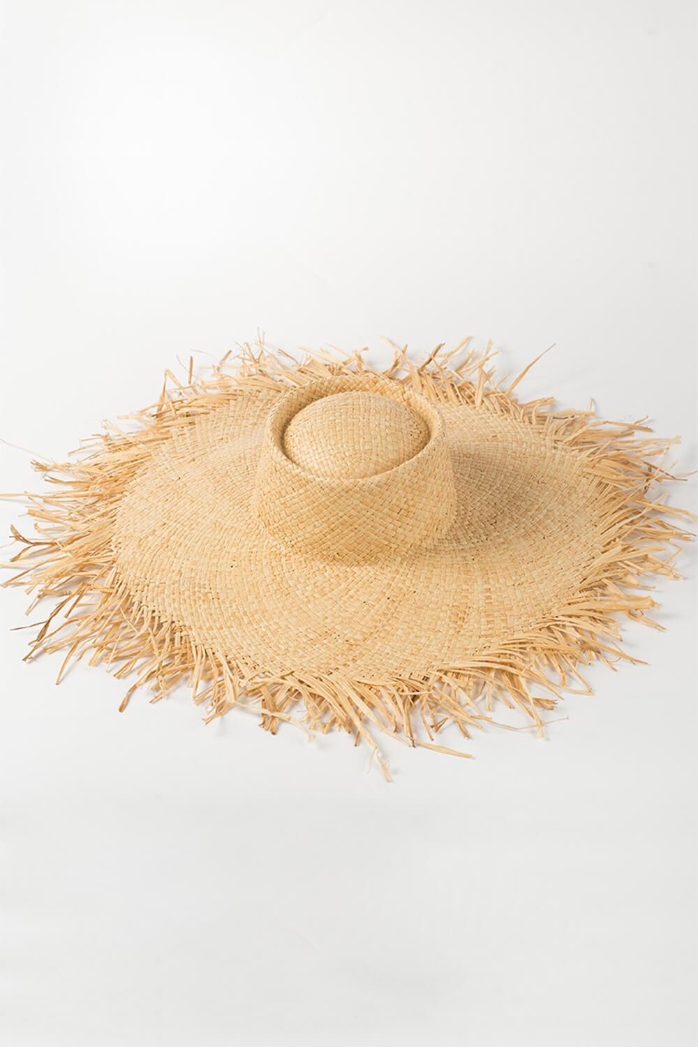 Raffia Straw Open Weave Sun Hat - MomyMall