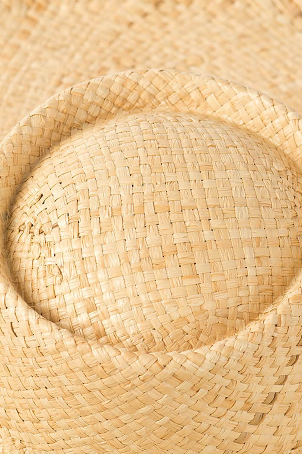 Raffia Straw Open Weave Sun Hat - MomyMall