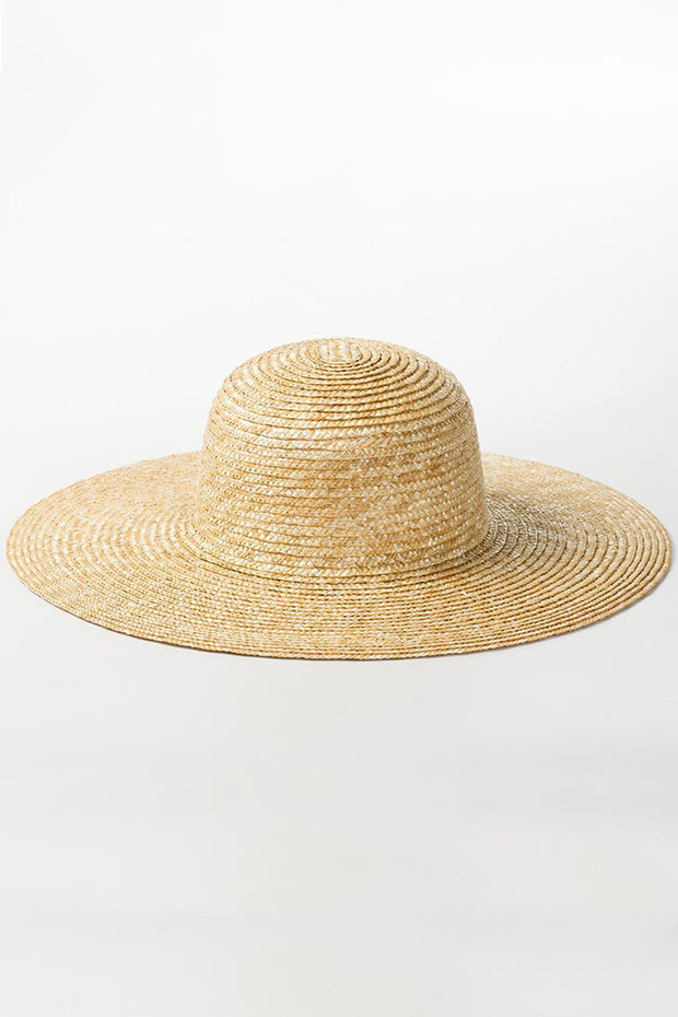 Wheat Straw Dome Crown Sun Hat - MomyMall
