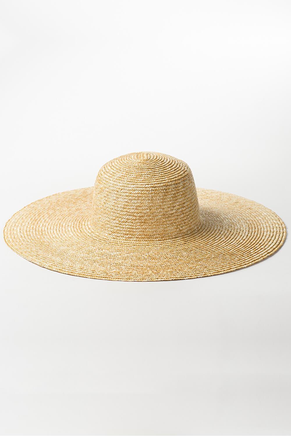 Wheat Straw Dome Crown Sun Hat