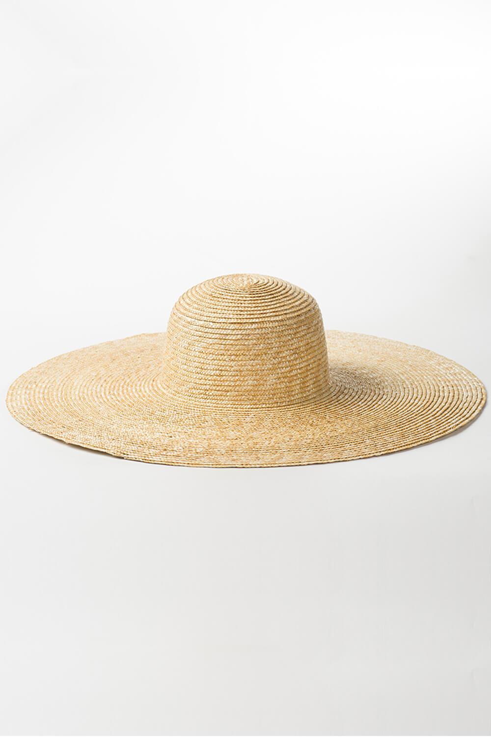 Wheat Straw Dome Crown Sun Hat