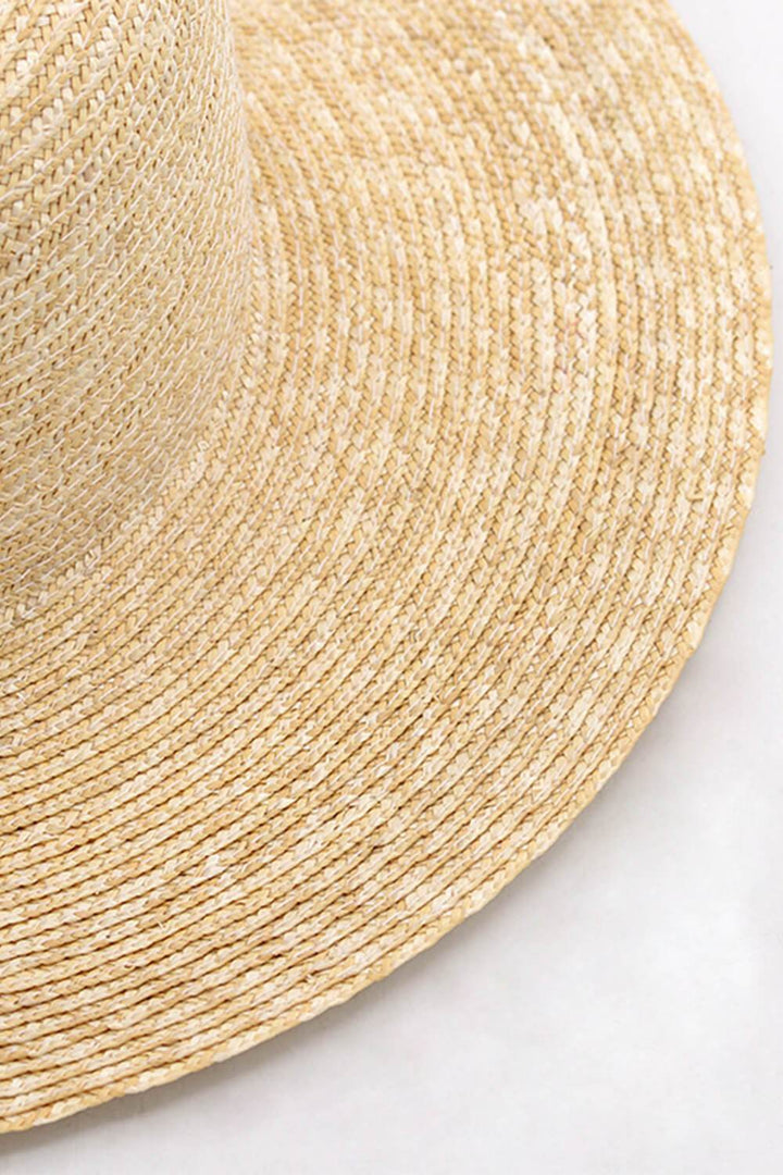 Wheat Straw Panama Fedora Sun Hat - MomyMall