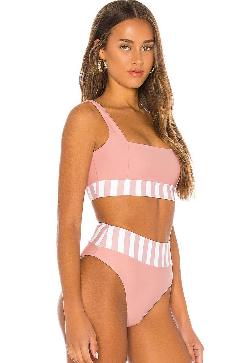 Rose Striped Bikini Top - MomyMall