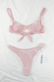 Pink Velvet Bikini Bottom - MomyMall