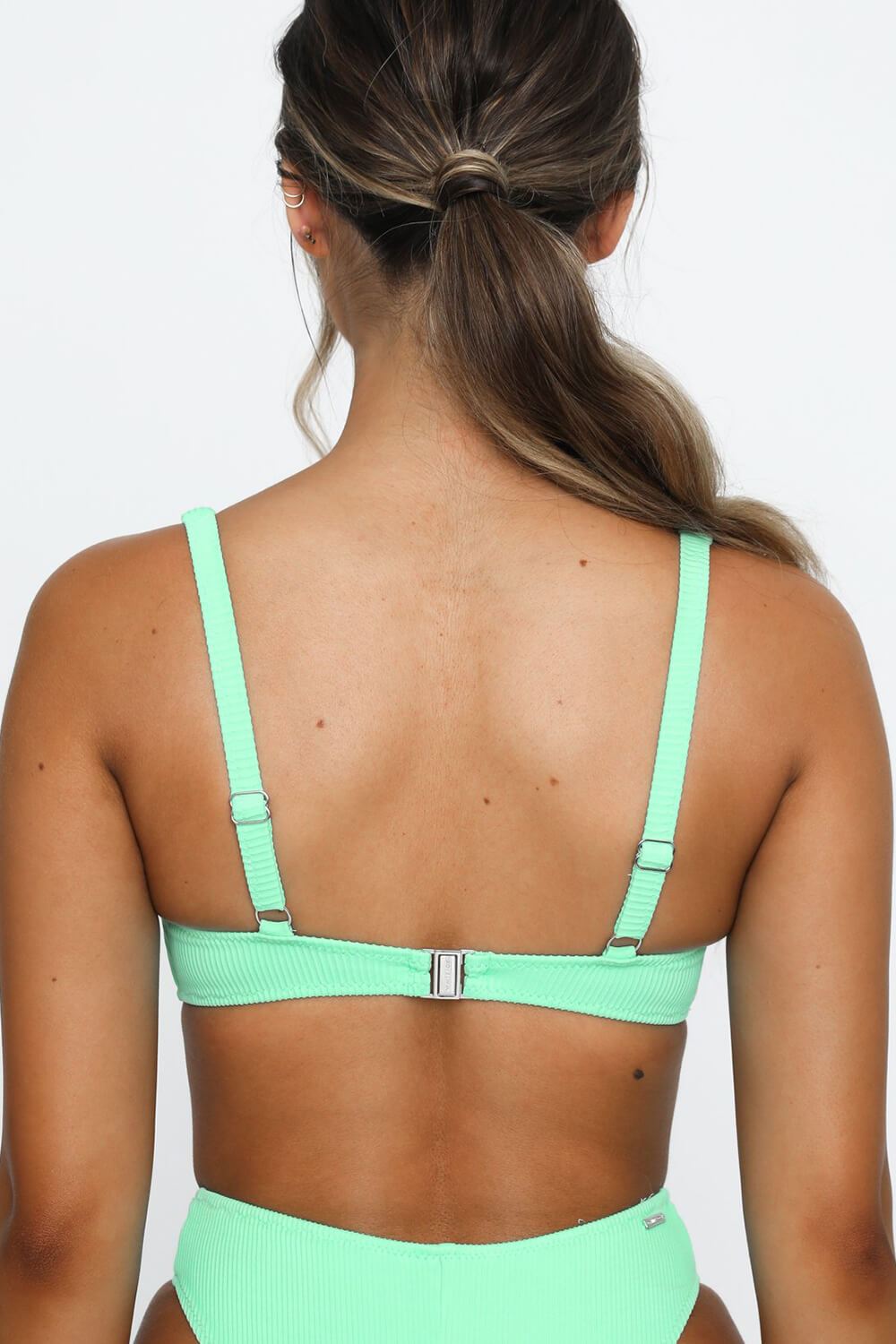 Mint Rib Underwire Bikini Top - MomyMall