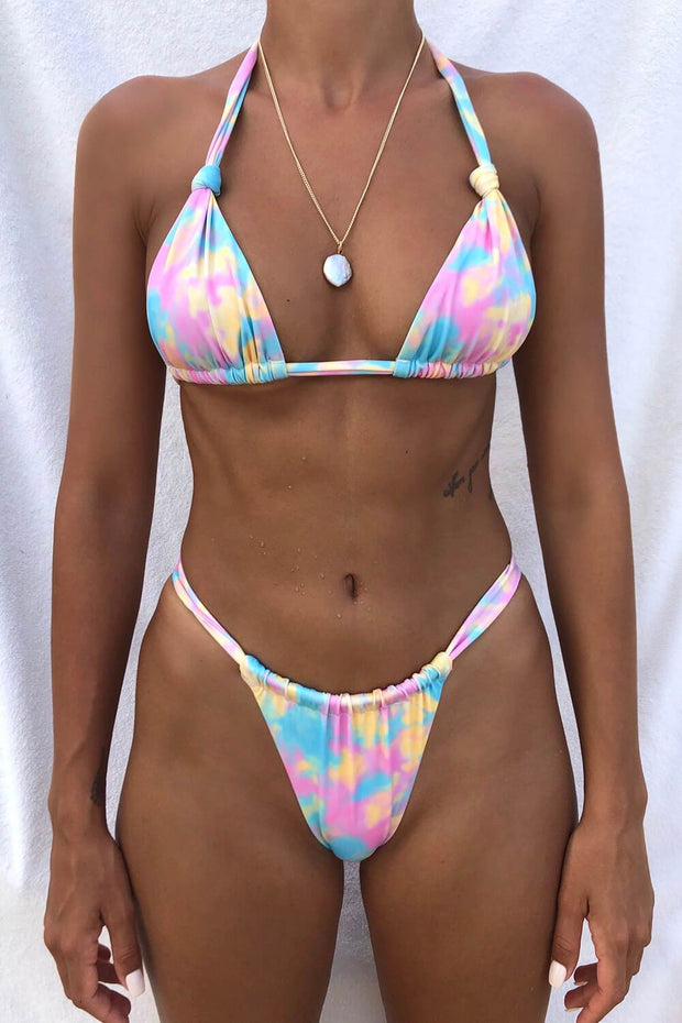 Rainbow Tie Dye Brazilian Bikini Bottom - MomyMall