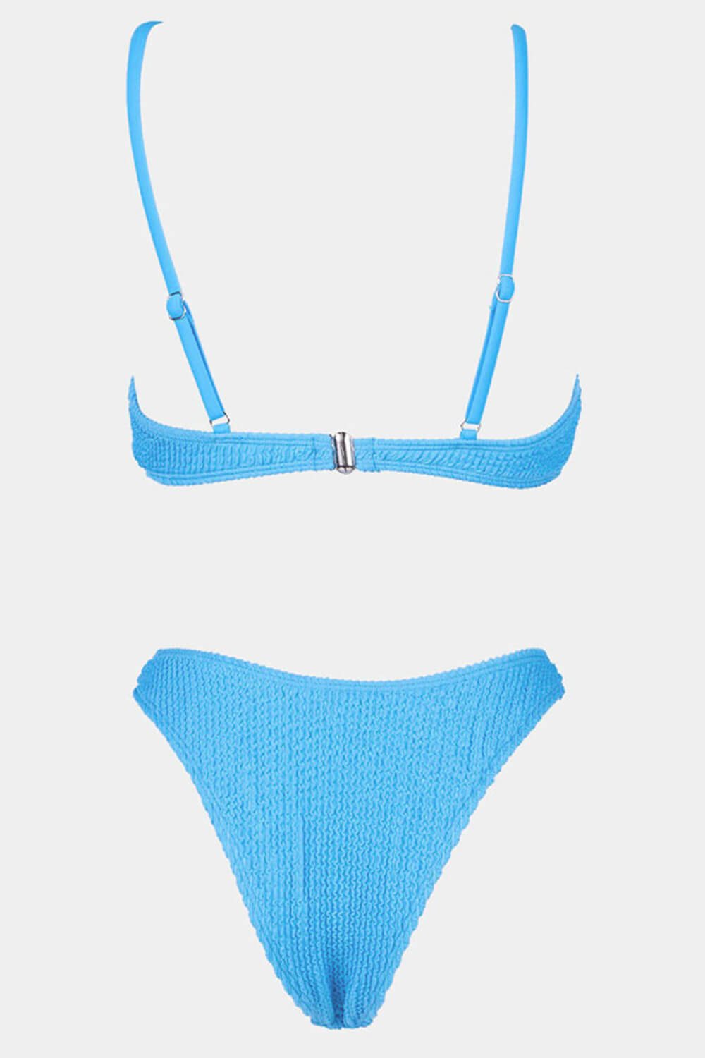 Blue Crinkle Bikini Top - MomyMall