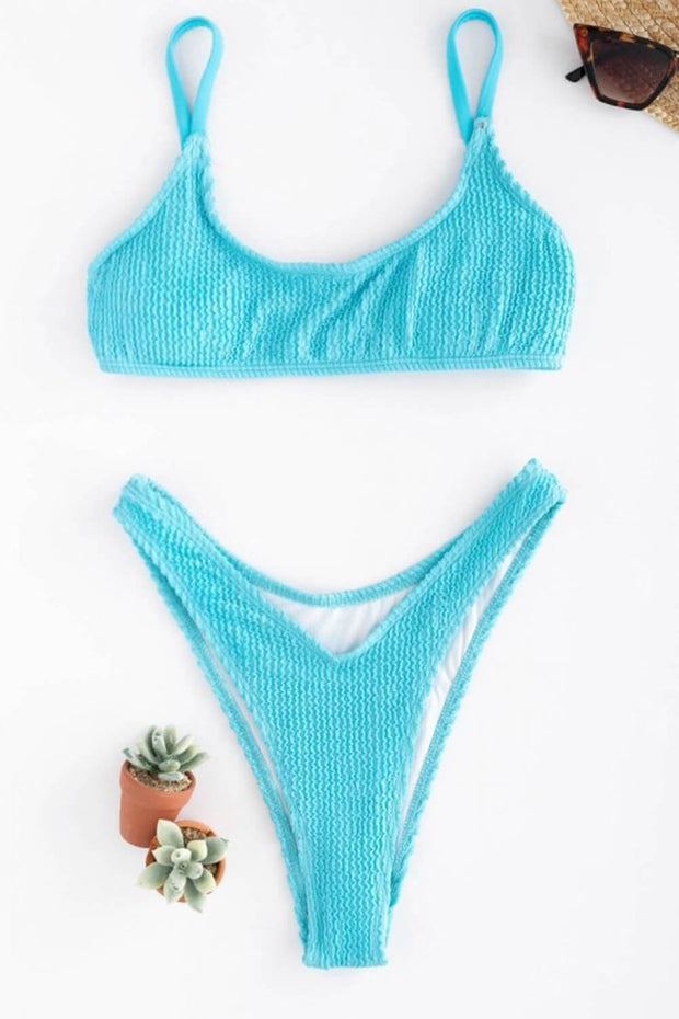 Mint Crinkle Bikini Top - MomyMall