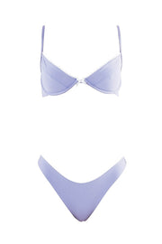 Lavender Underwire Bralette Bikini Top