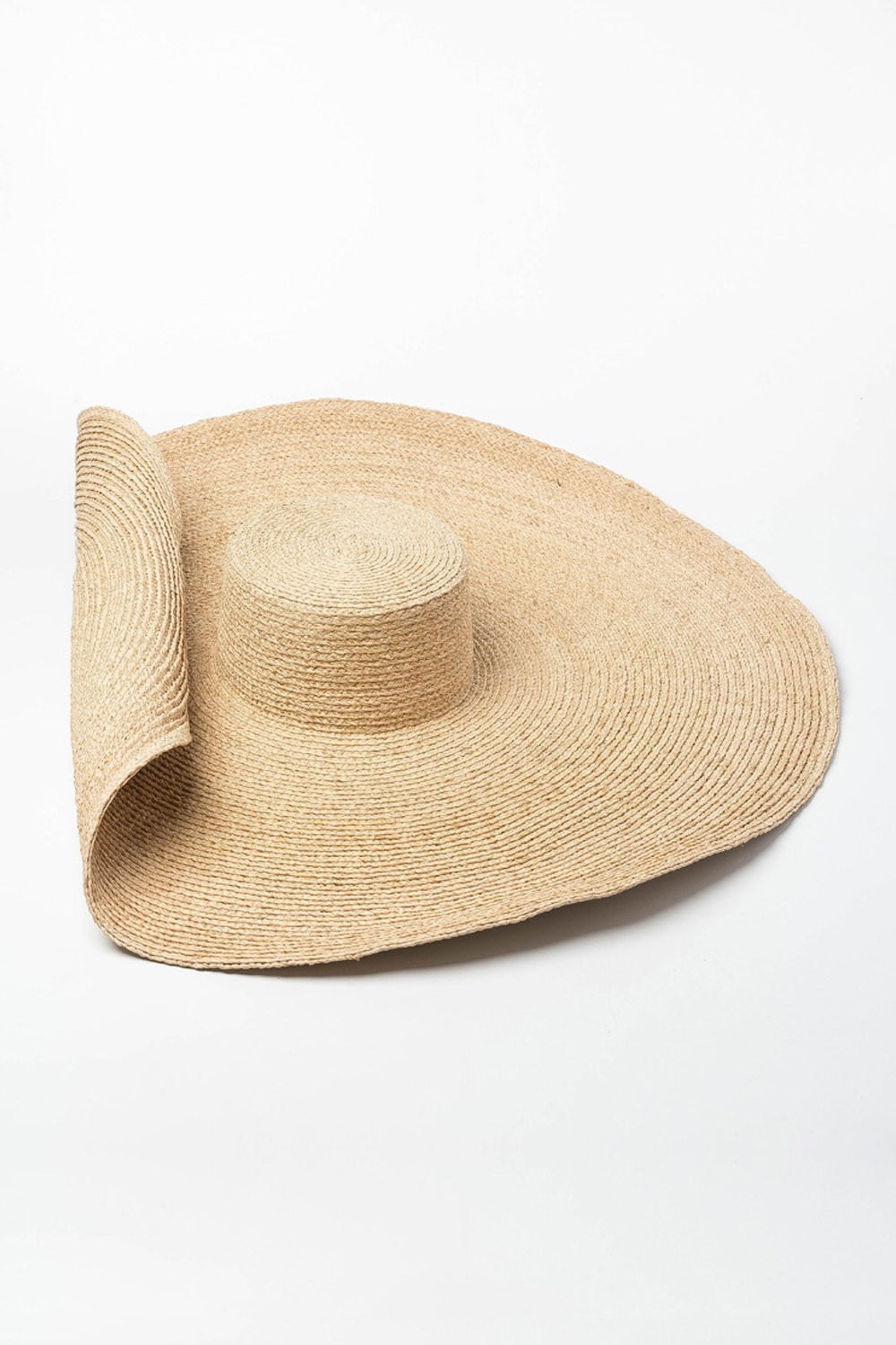 Raffia Straw Floppy Brim Boaster Hat - MomyMall