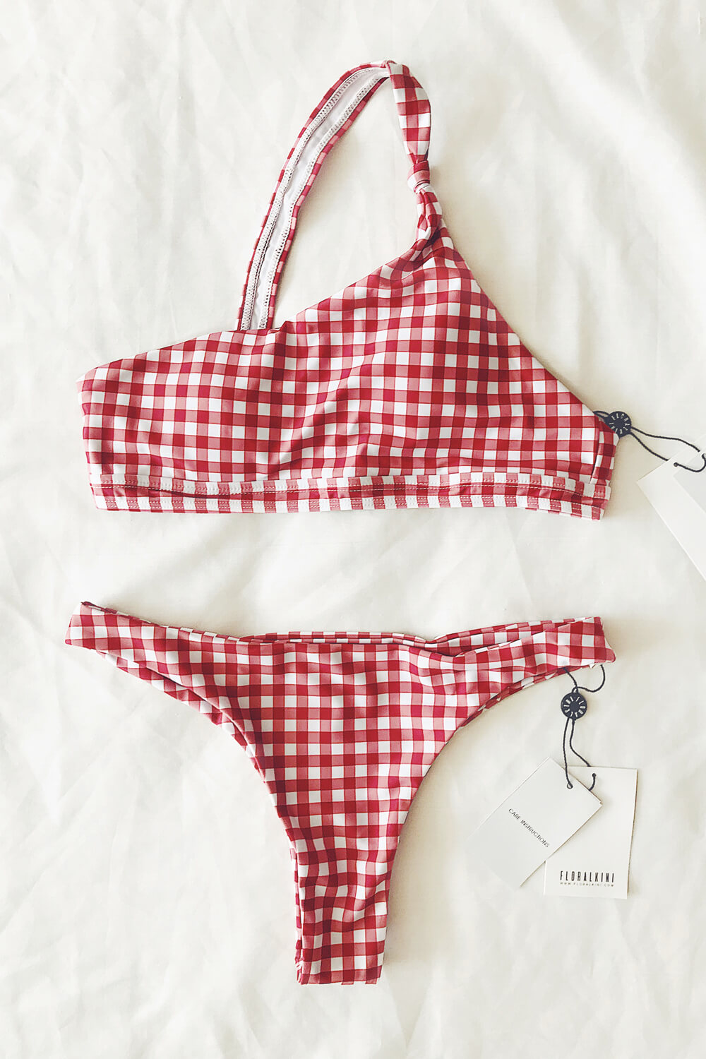 Red Gingham Bikini Bottom - MomyMall