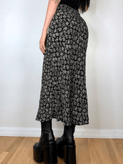 Floral Allover Midi Skirt