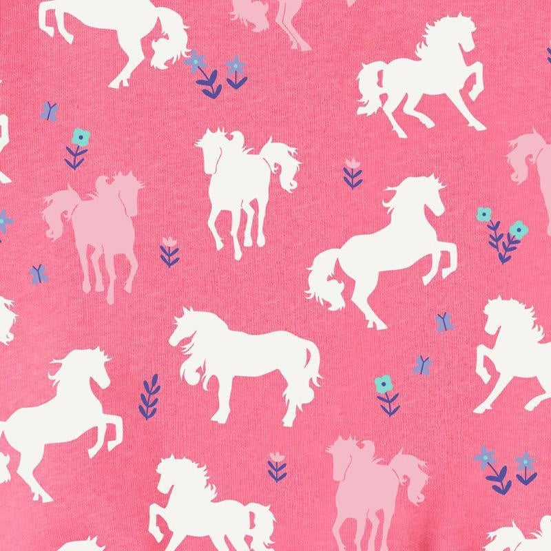 Floral Horse Pattern Hoodies