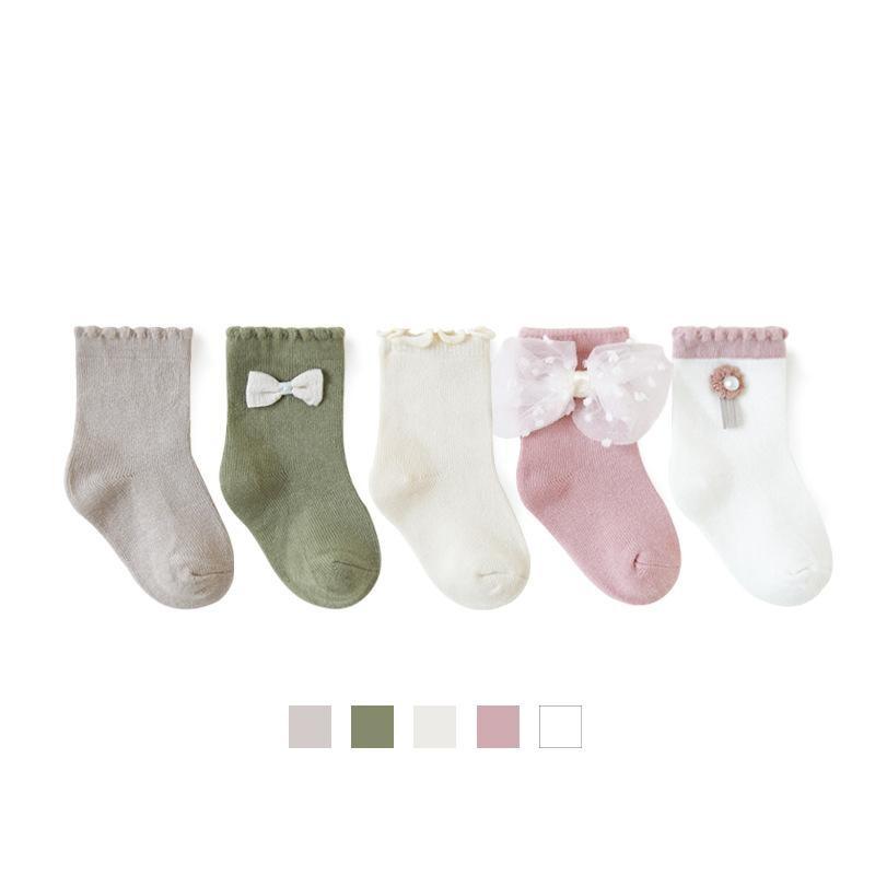 Bows Kids Socks [Set of 5]