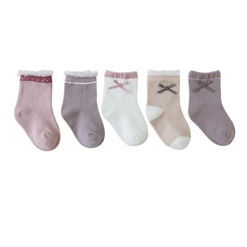 Bows Kids Socks [Set of 5]