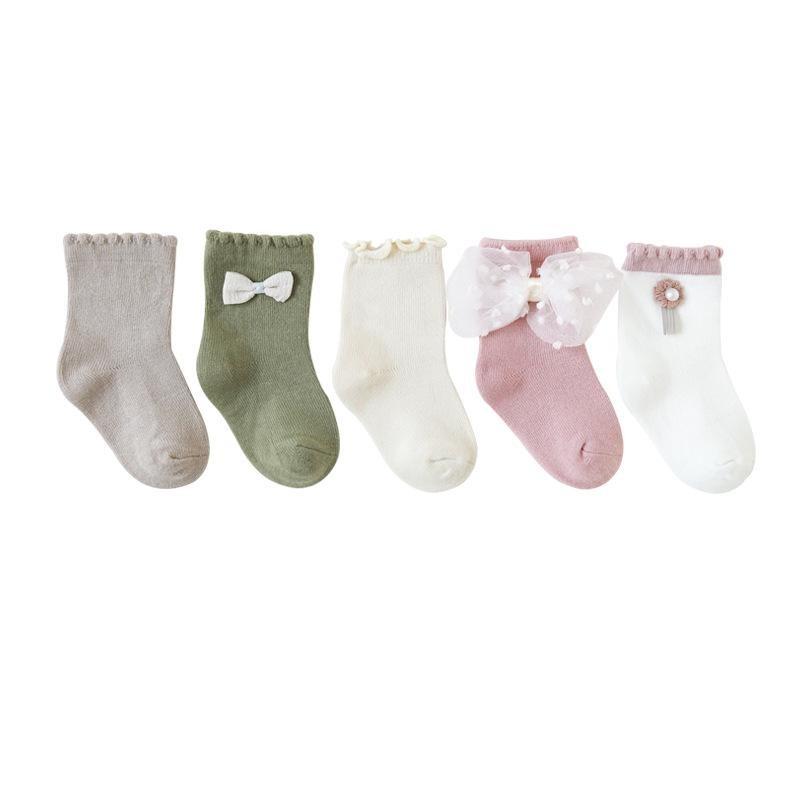 Bows Kids Socks [Set of 5]