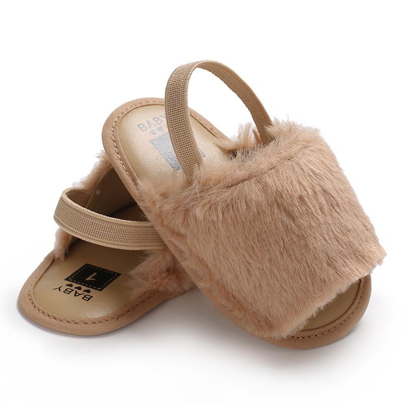 Fluffy Summer First Walker Baby Sandals