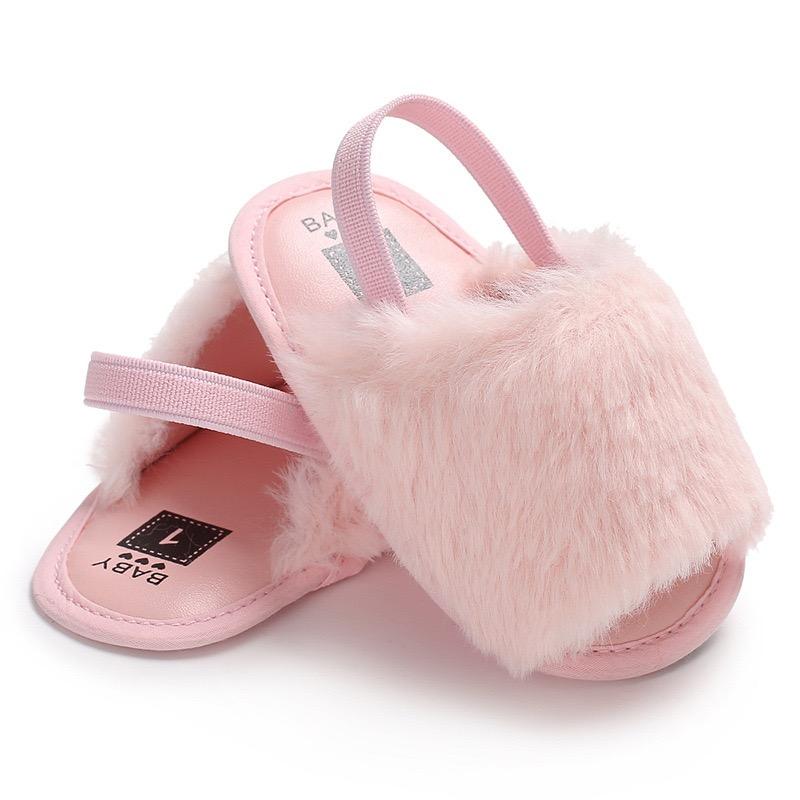 Fluffy Summer First Walker Baby Sandals