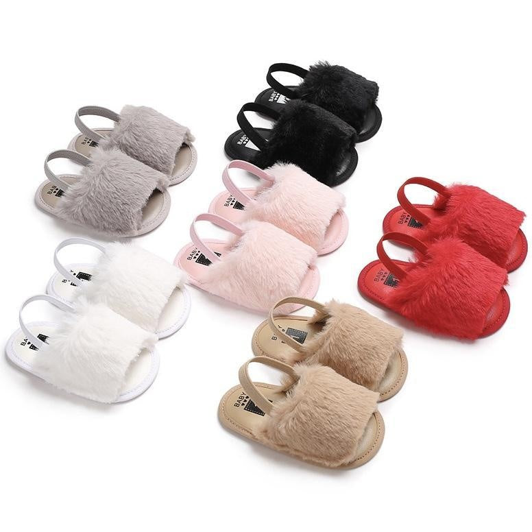 Fluffy Summer First Walker Baby Sandals