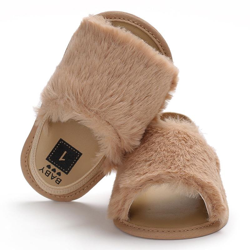 Fluffy Summer First Walker Baby Sandals