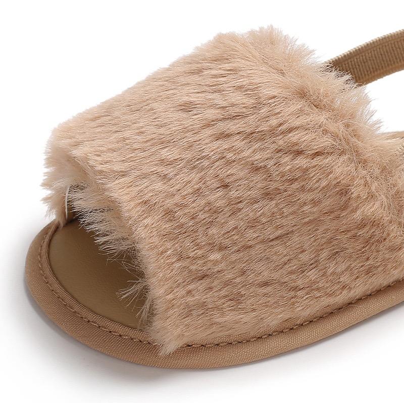 Fluffy Summer First Walker Baby Sandals