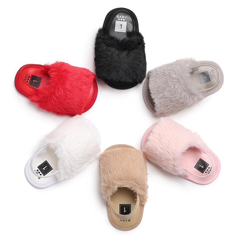 Fluffy Summer First Walker Baby Sandals