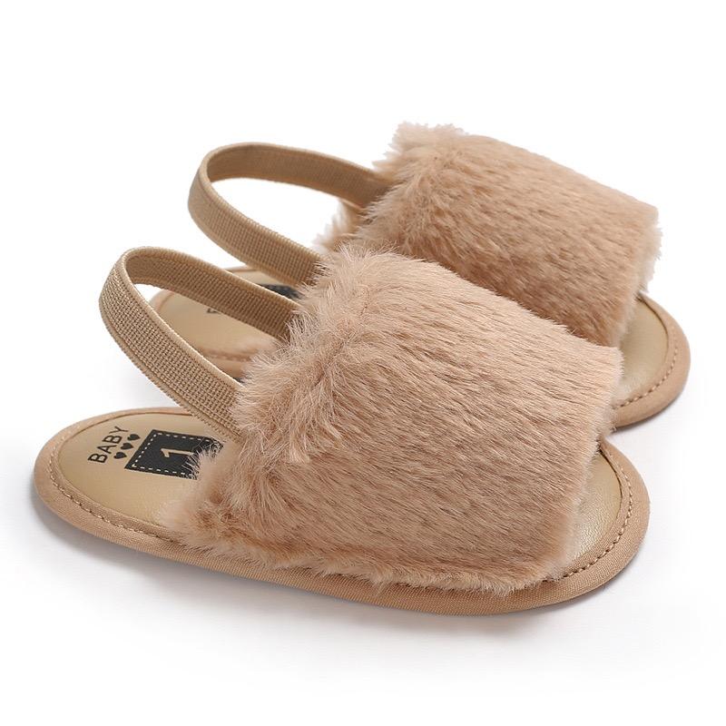 Fluffy Summer First Walker Baby Sandals