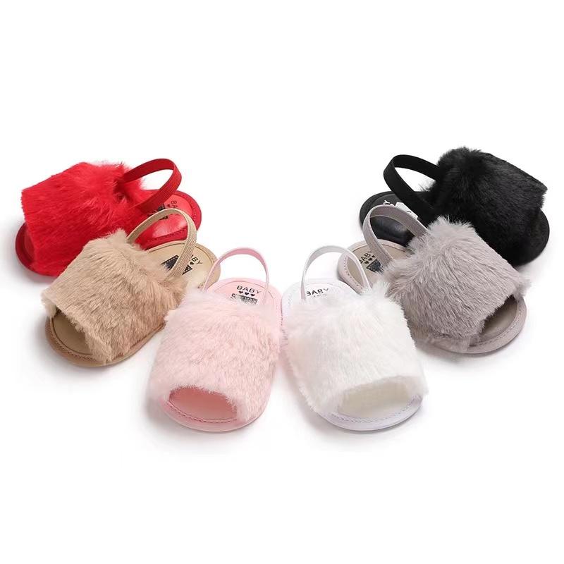 Fluffy Summer First Walker Baby Sandals