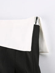 Folded Design Pleated Mini Skirt - MomyMall