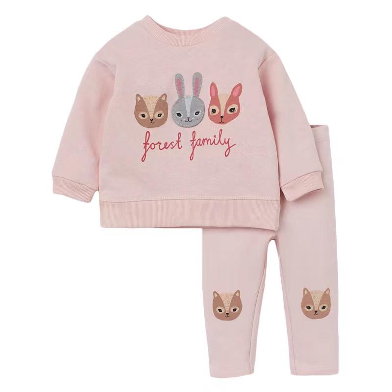 Waldfamilien-Sweatshirt-Set