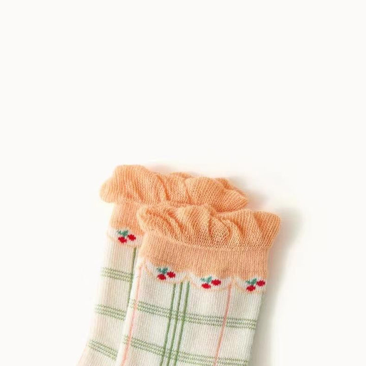 Forest Floral Ruffled Socks [Set of 5] - MomyMall