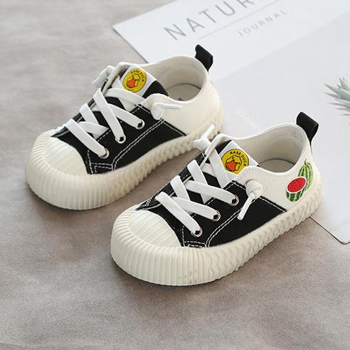 Fruit Color Low Top Kids Canvas Shoes