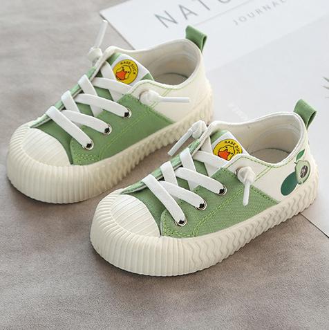 Fruit Color Low Top Kids Canvas Shoes