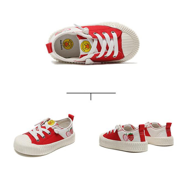 Fruit Color Low Top Kids Canvas Shoes