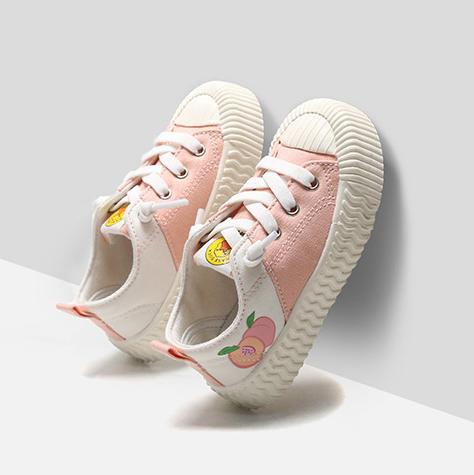 Fruit Color Low Top Kids Canvas Shoes