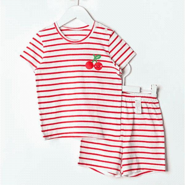 Organic Cotton Fruit Stripes Summer Playset