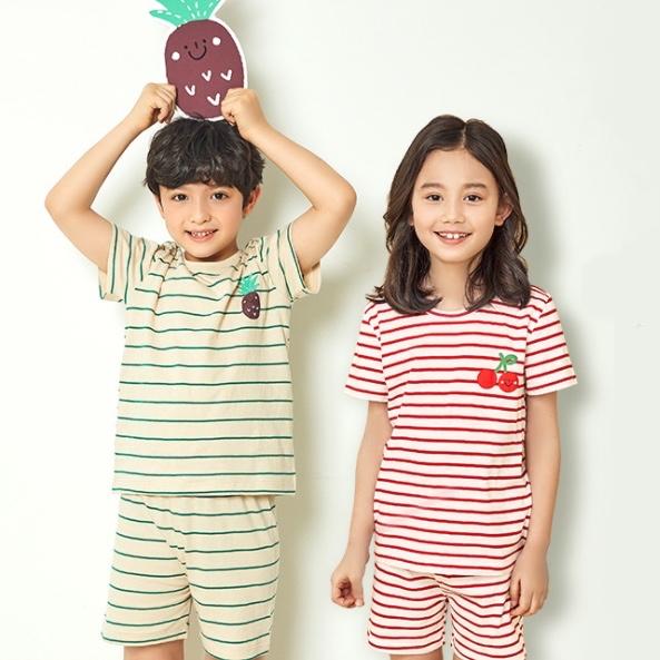 Organic Cotton Fruit Stripes Summer Playset