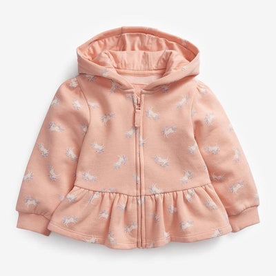 Fairy Unicorn Ruffle Zip-Up Hoodie - MomyMall 2-3 Years