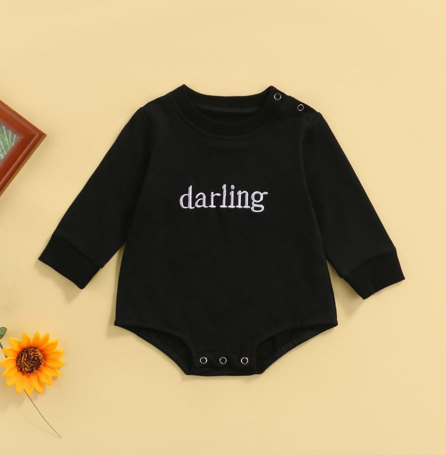 Darling Onesie - MomyMall Black / 0-3 Mo