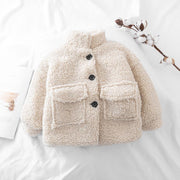 Gemma Fluffy Winter Teddy Coat - MomyMall 2-3 Years / Cream