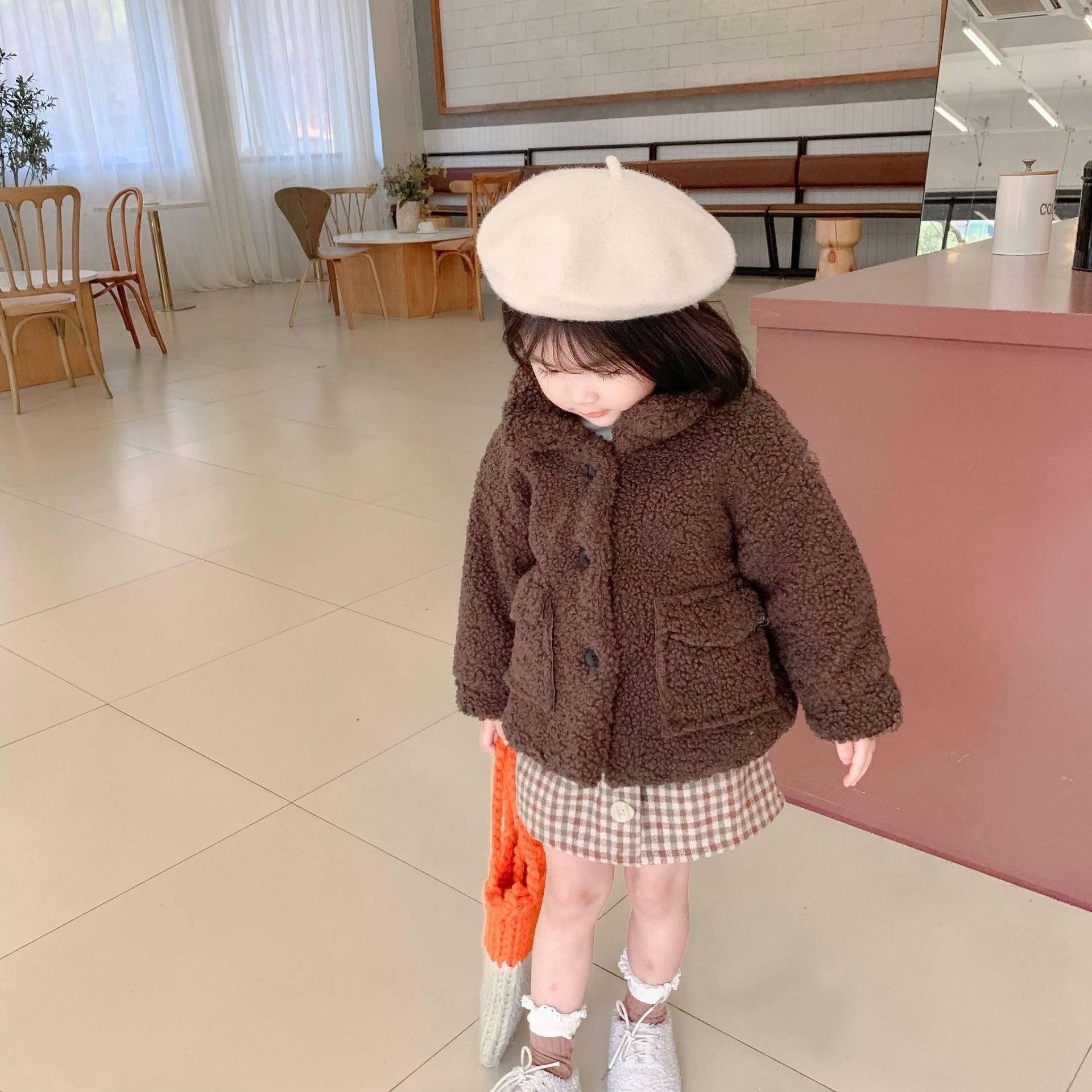 Gemma Fluffy Winter Teddy Coat - MomyMall