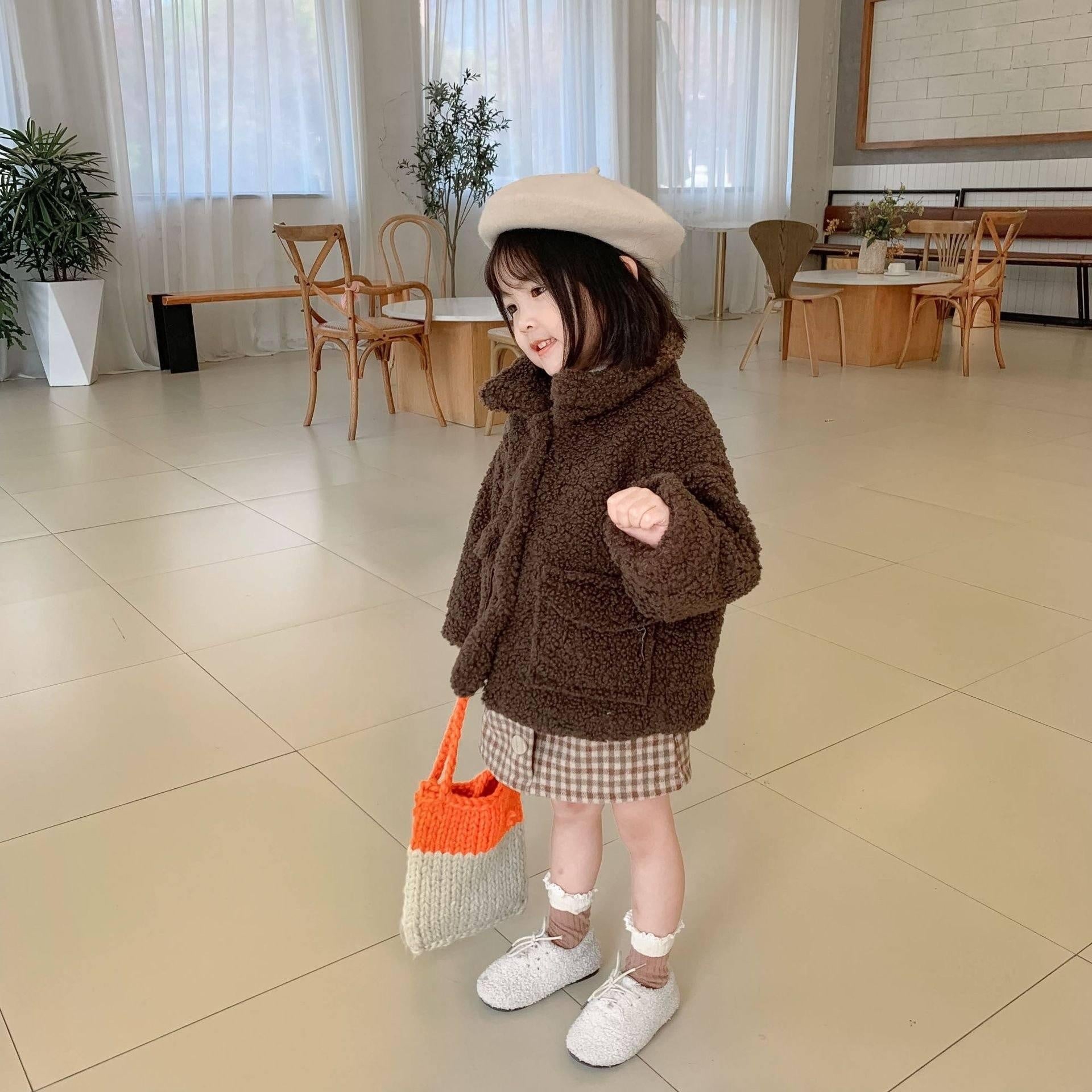 Gemma Fluffy Winter Teddy Coat - MomyMall