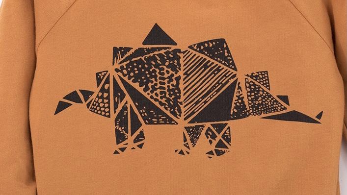 Geometric Dino Sweatshirt Set - MomyMall
