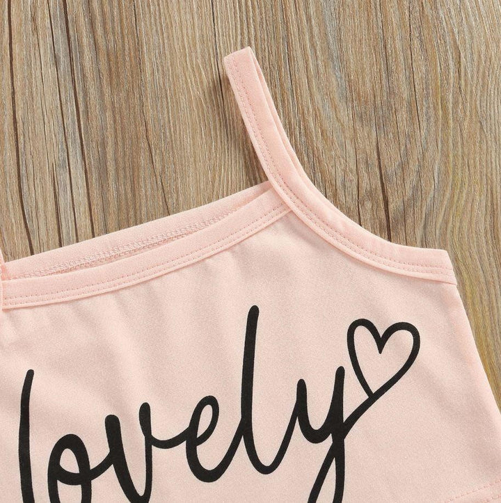 Lovely Crop Top with Candy Shorts - MomyMall
